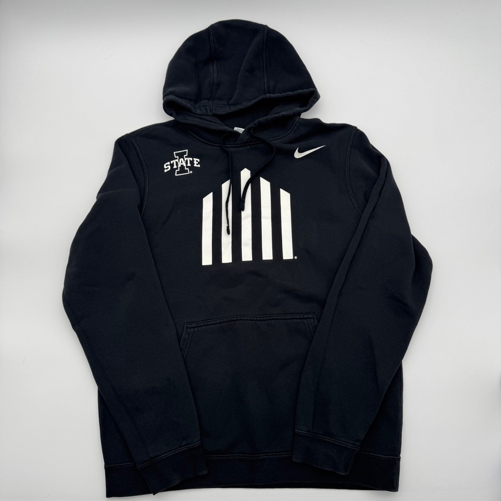 Nike Iowa State University ISU Cyclones Hoodie Mens Small Black Sweatshirt